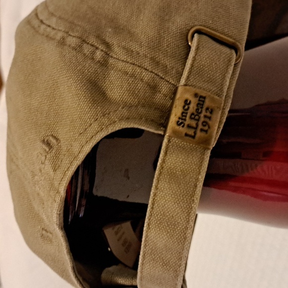 LL Bean 100% Cotton Canvas Cap, Old School Sporting Style, Khaki/Green, NWOT - Picture 3 of 10